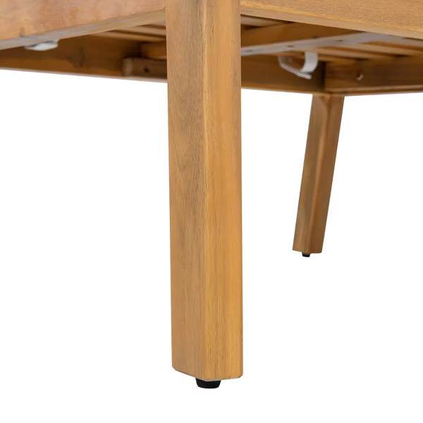 Polibi Acacia Wood Patio Conversation Set