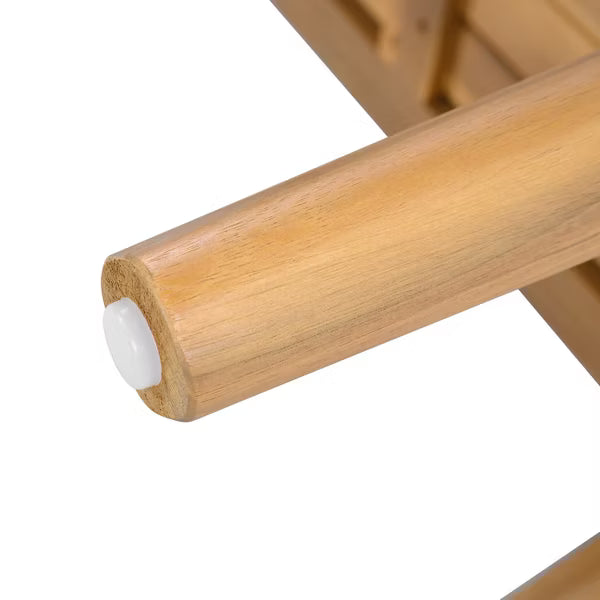 Polibi Acacia Wood Patio Conversation Set, 4-Piece
