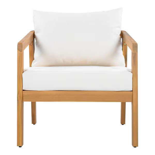 Polibi Acacia Wood Patio Conversation Set, 4-Piece
