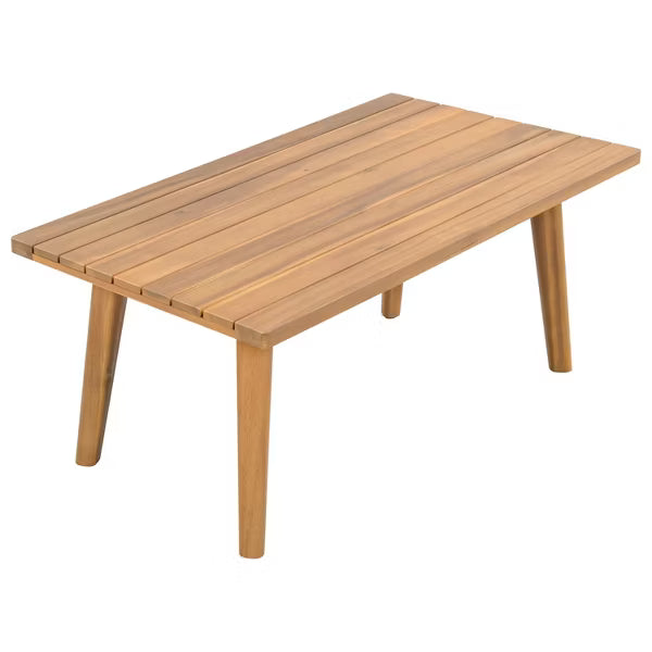 Polibi Acacia Wood Patio Conversation Set