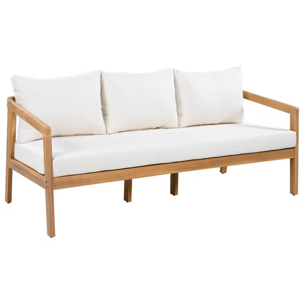 Polibi Acacia Wood Patio Conversation Set, 4-Piece