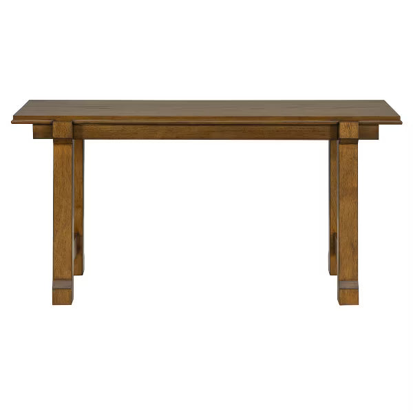 Polibi 6-Piece Dining Set with Oak Veneer Table, Walnut & Beige